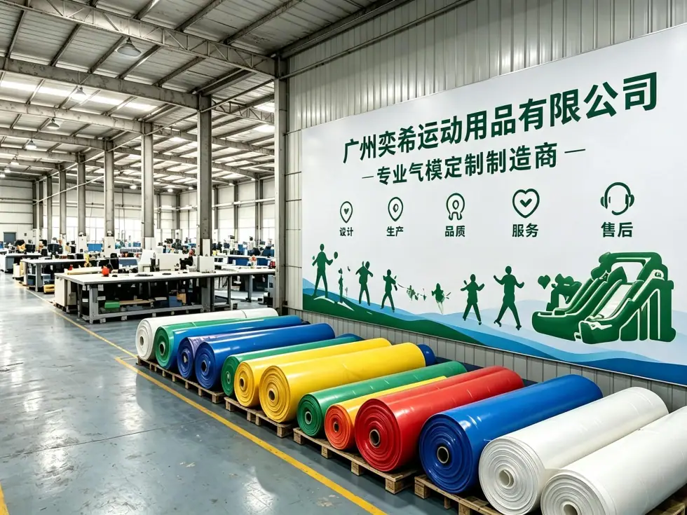 YIC commercial inflatable manufacturing workshop