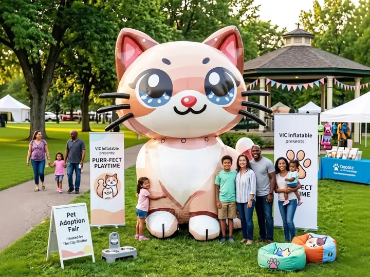 Inflatable Cat Mascot Manufacturer