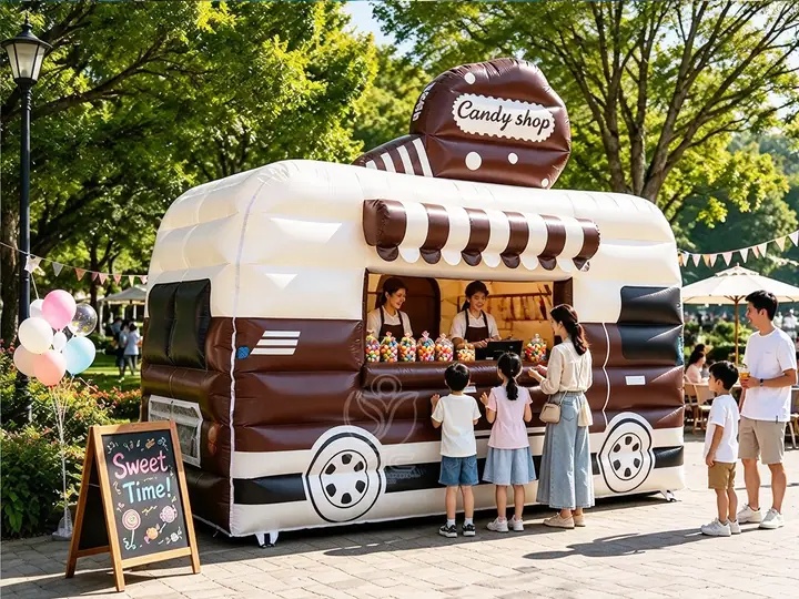 Inflatable vendor booth