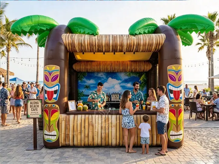 Inflatable cocktail bar