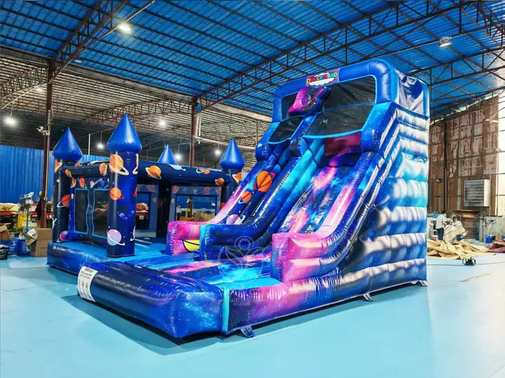 space themed bouncy castle