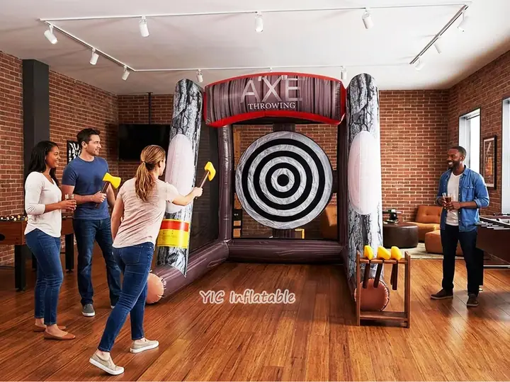 Inflatable axe throw