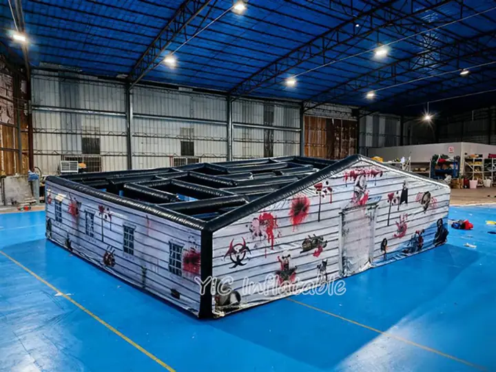 Inflatable halloween maze