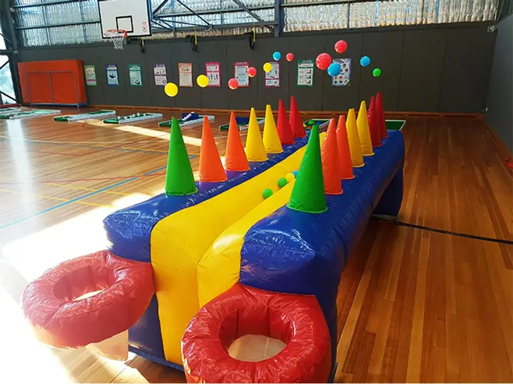 Inflatable hover ball game