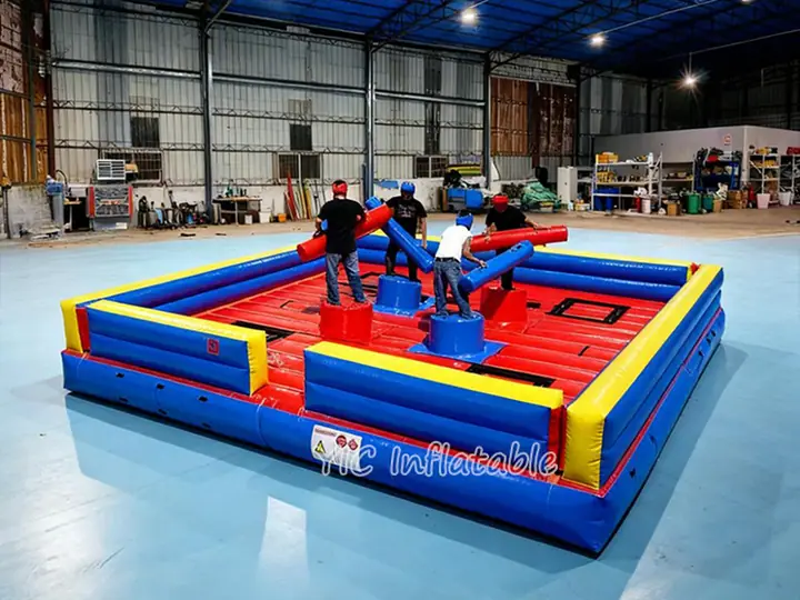 Inflatable jousting arena