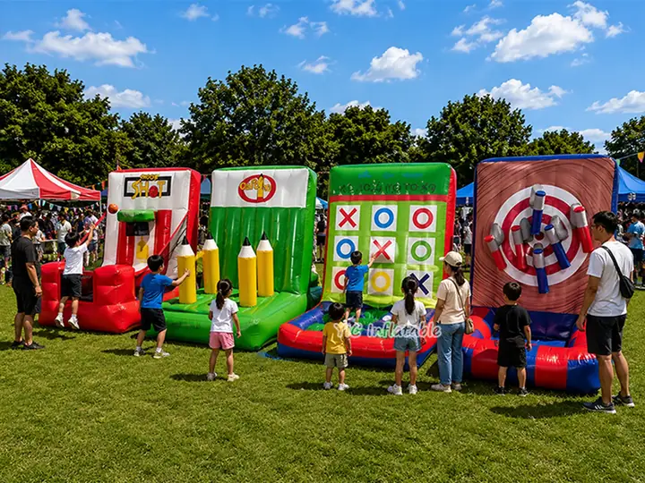 Inflatable carnival game