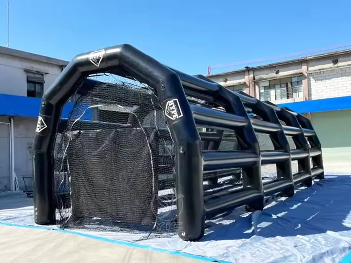 Inflatable batting tunnels