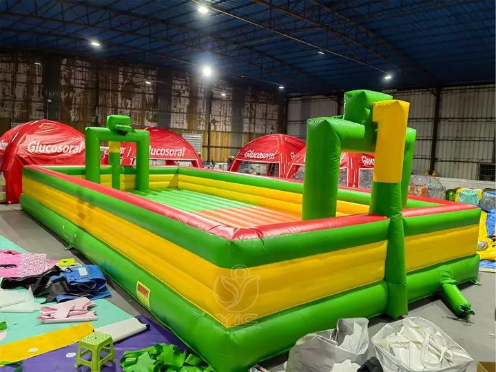Inflatable soccer field for kids