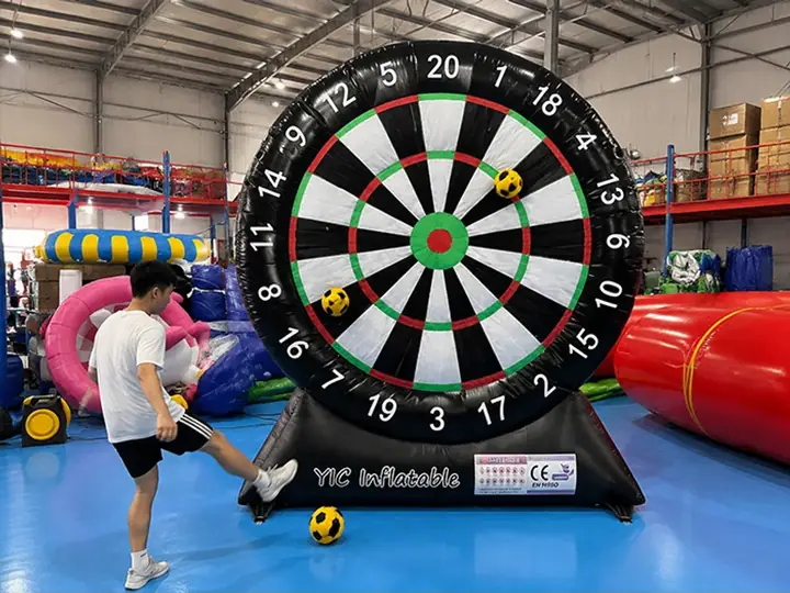 Velcro football dart board
