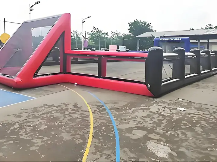 Human foosball inflatable