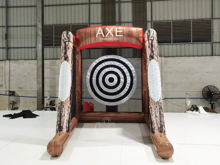 Axe throwing inflatable game