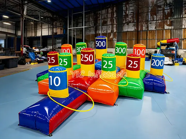 Inflatable ring toss
