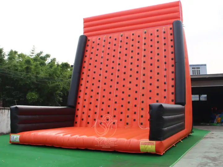 Commercial rock climbing wall