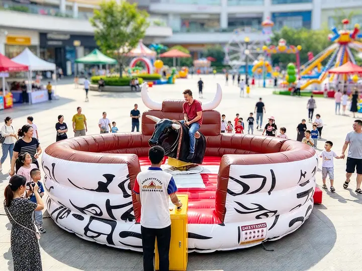 Blow up mechanical bull