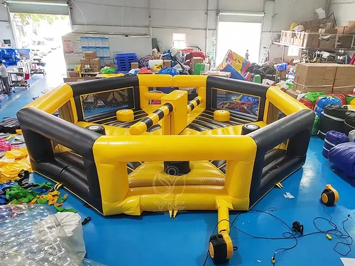 Inflatable wipeout obstacle course rental