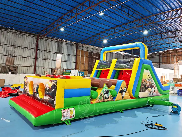 Kung fu panda obstacle course