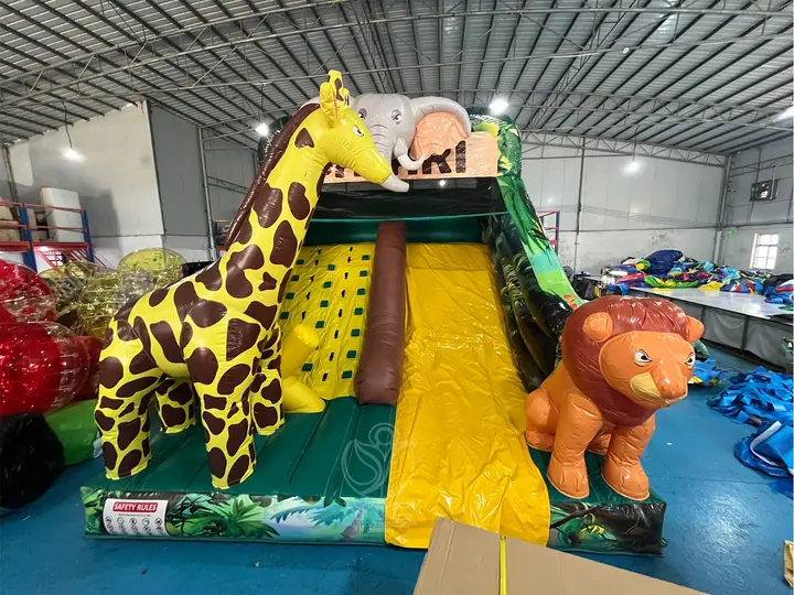 Safari inflatable slide
