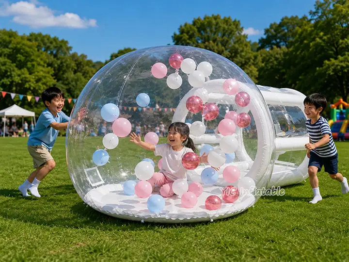 Blow up bubble tent