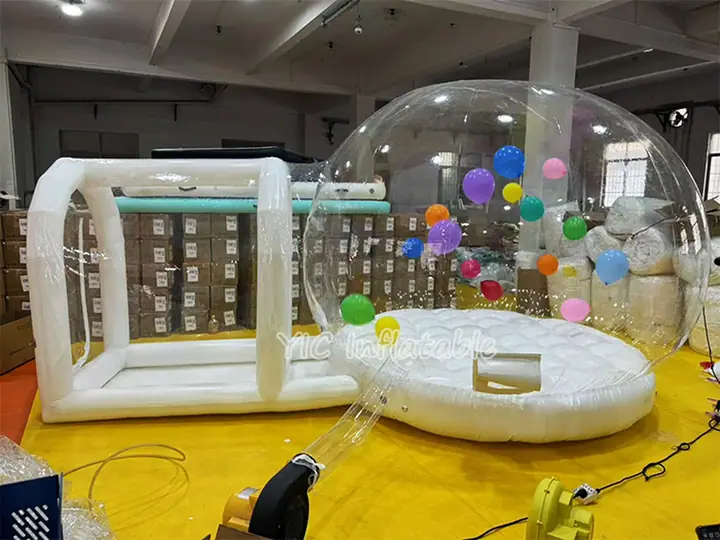 Inflatable bubble dome