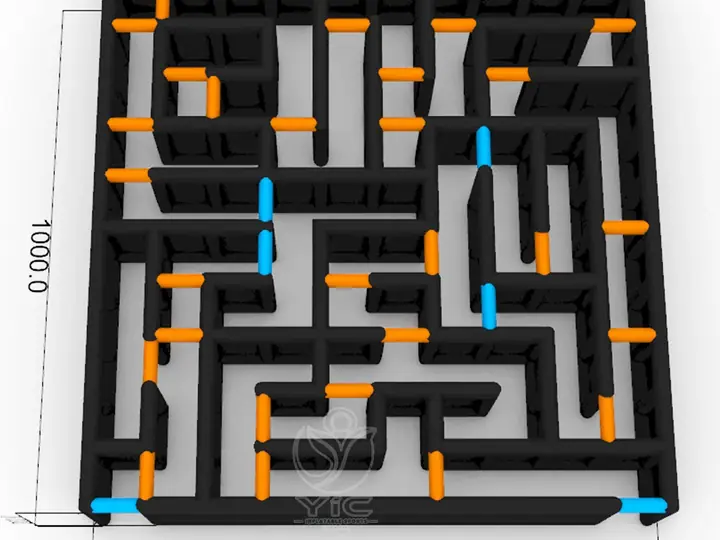 Inflatable maze