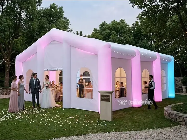 Large white tents for weddings
