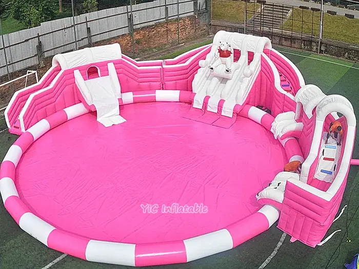 Aqua inflatable water park