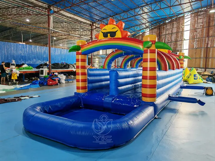 Castle water slide inflatable
