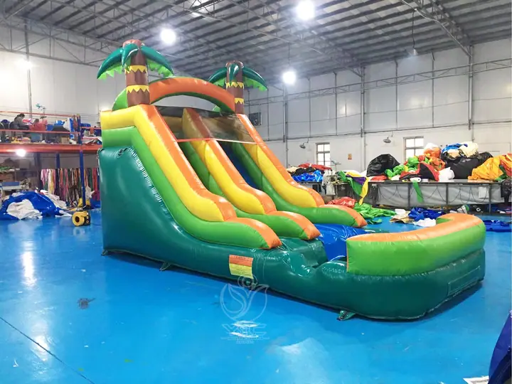 Dual water slide