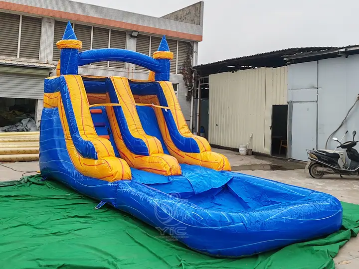 Heavy duty inflatable water slide