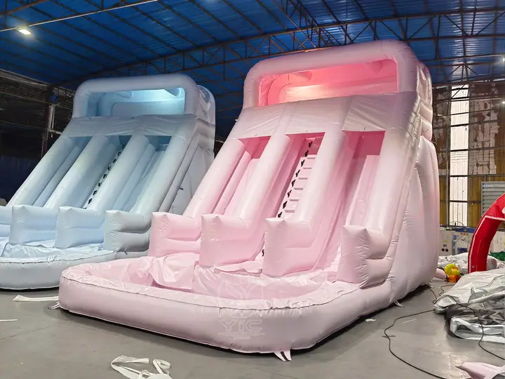 Pink water slide
