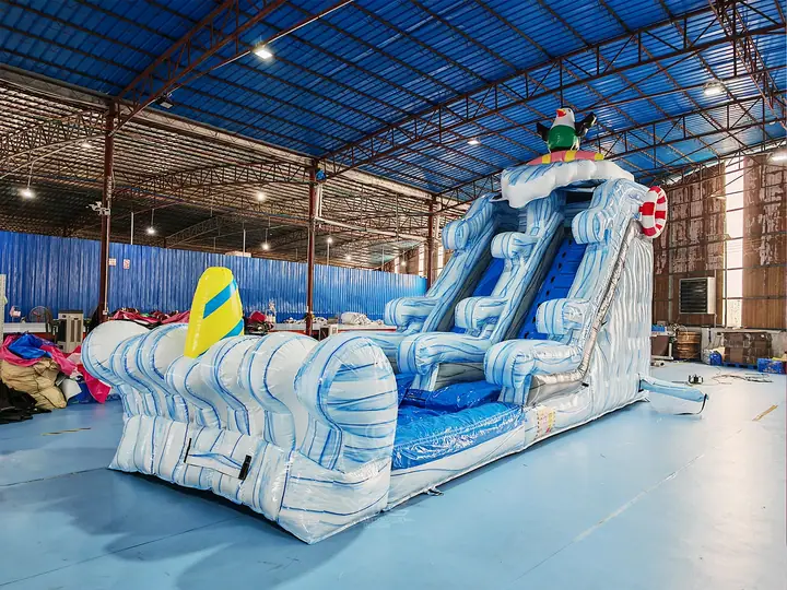 Tropical wave water slide