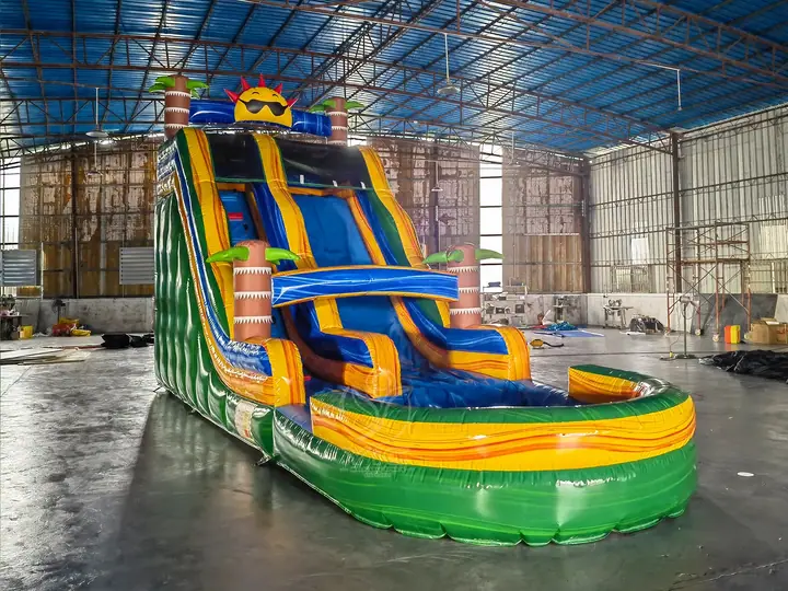 Palm tree water slide