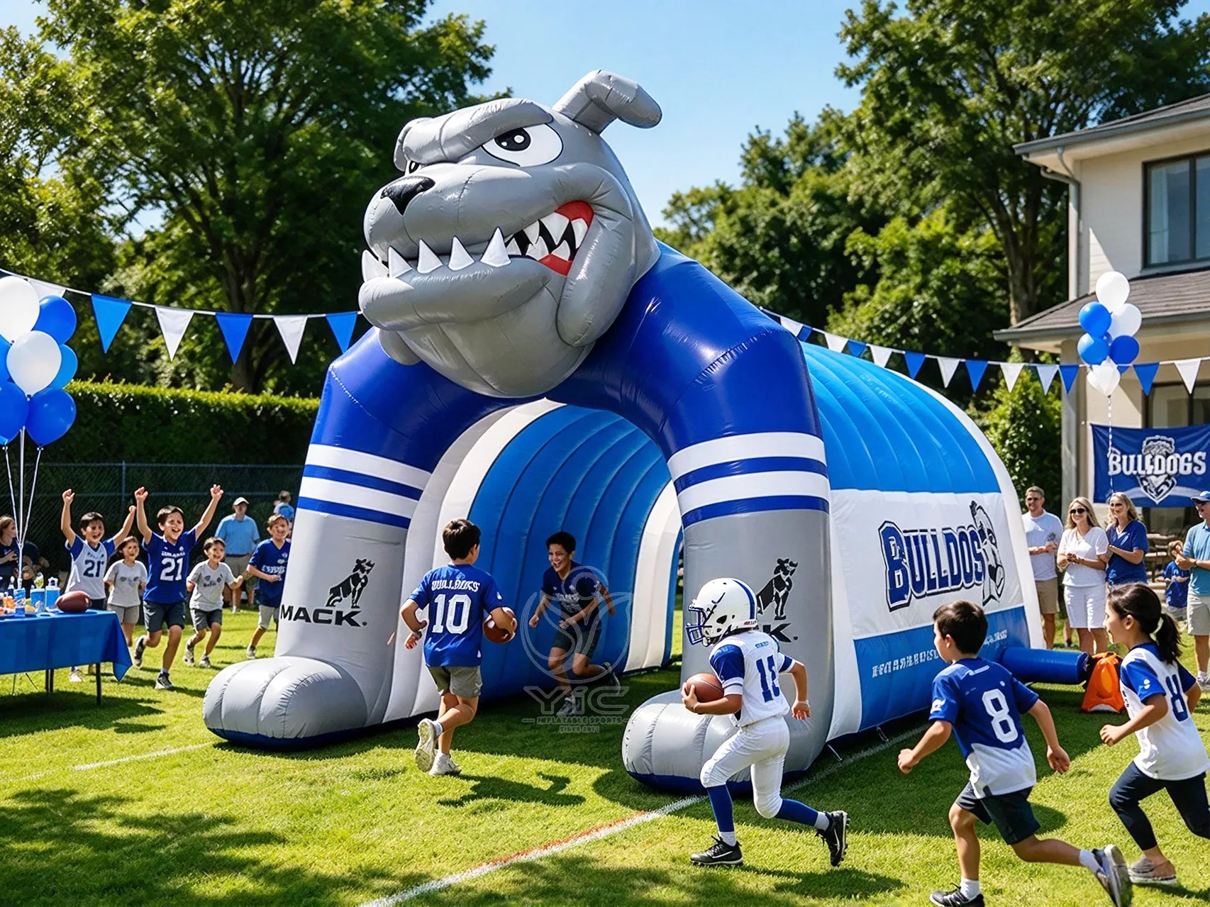 Football Team Spirit Inflatable Tunnel, a commercial football team spirit inflatable tunnel by YIC Inflatable Sports