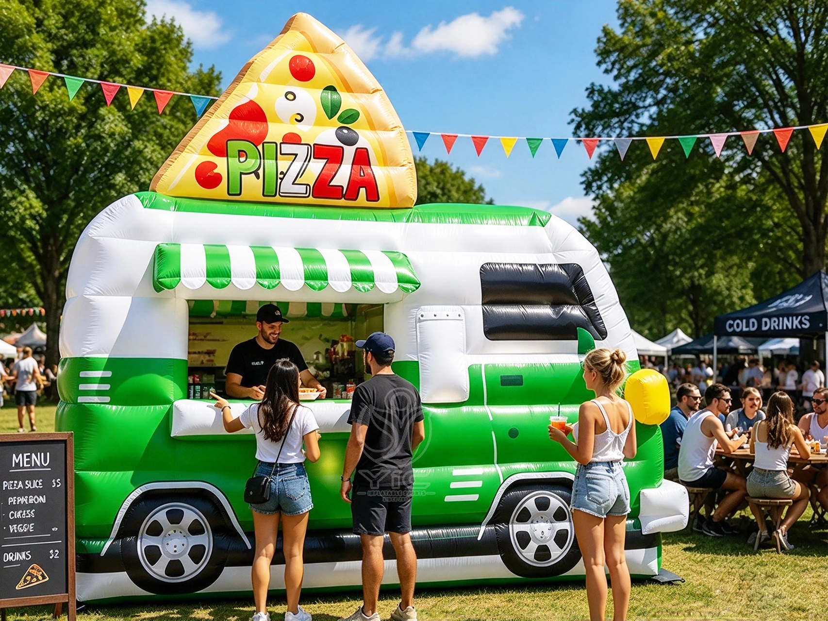 Blow up concession stand, a commercial blow up concession stand by YIC Inflatable Sports
