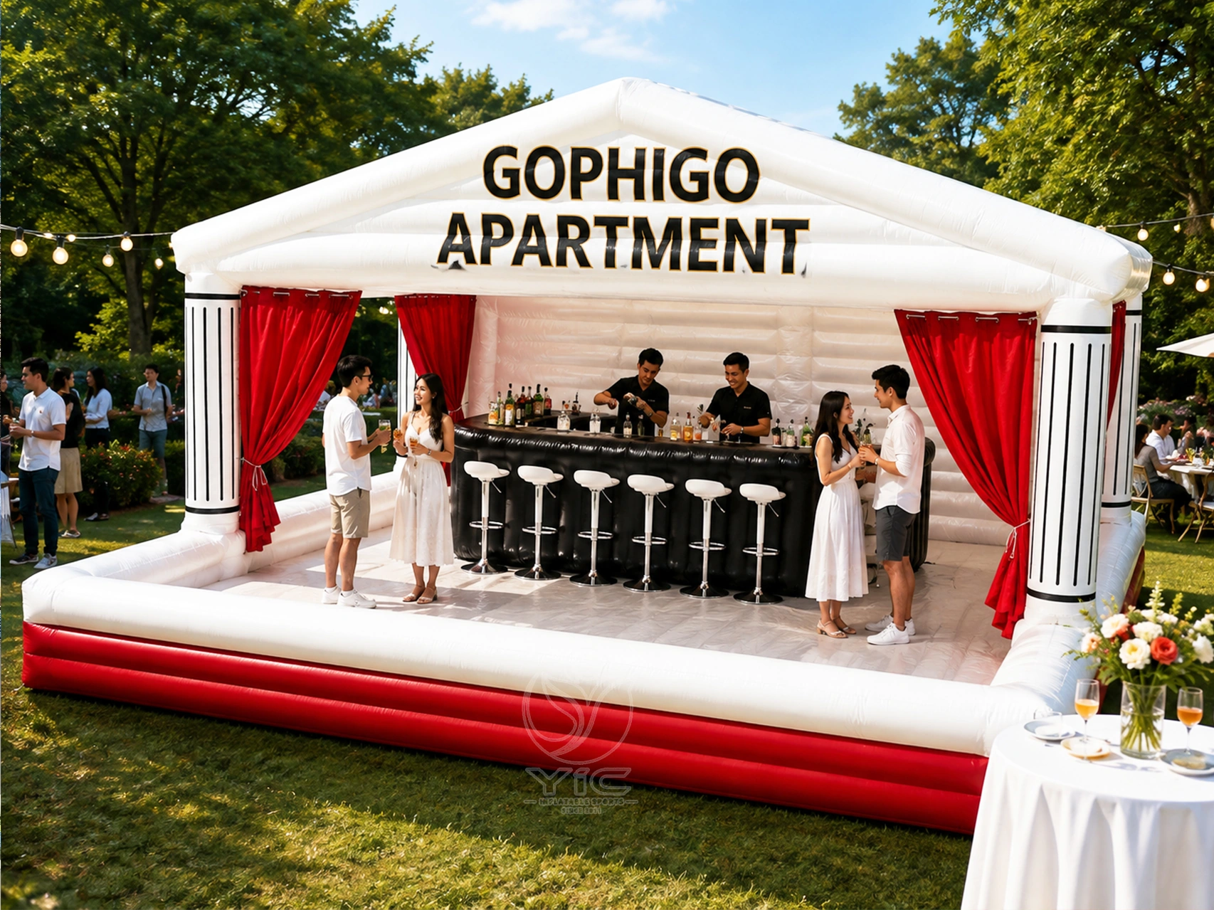 Inflatable pool bar, a commercial advertising inflatable and event display by YIC Inflatable Sports Inflatable pool bar, a commercial advertising inflatable and event display by YIC Inflatable Sports
