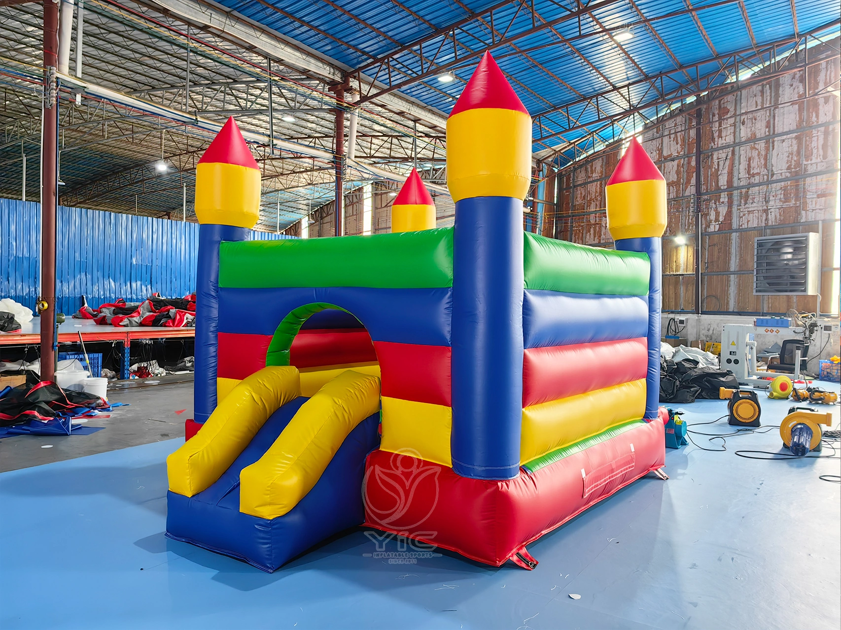 Small backyard bounce house