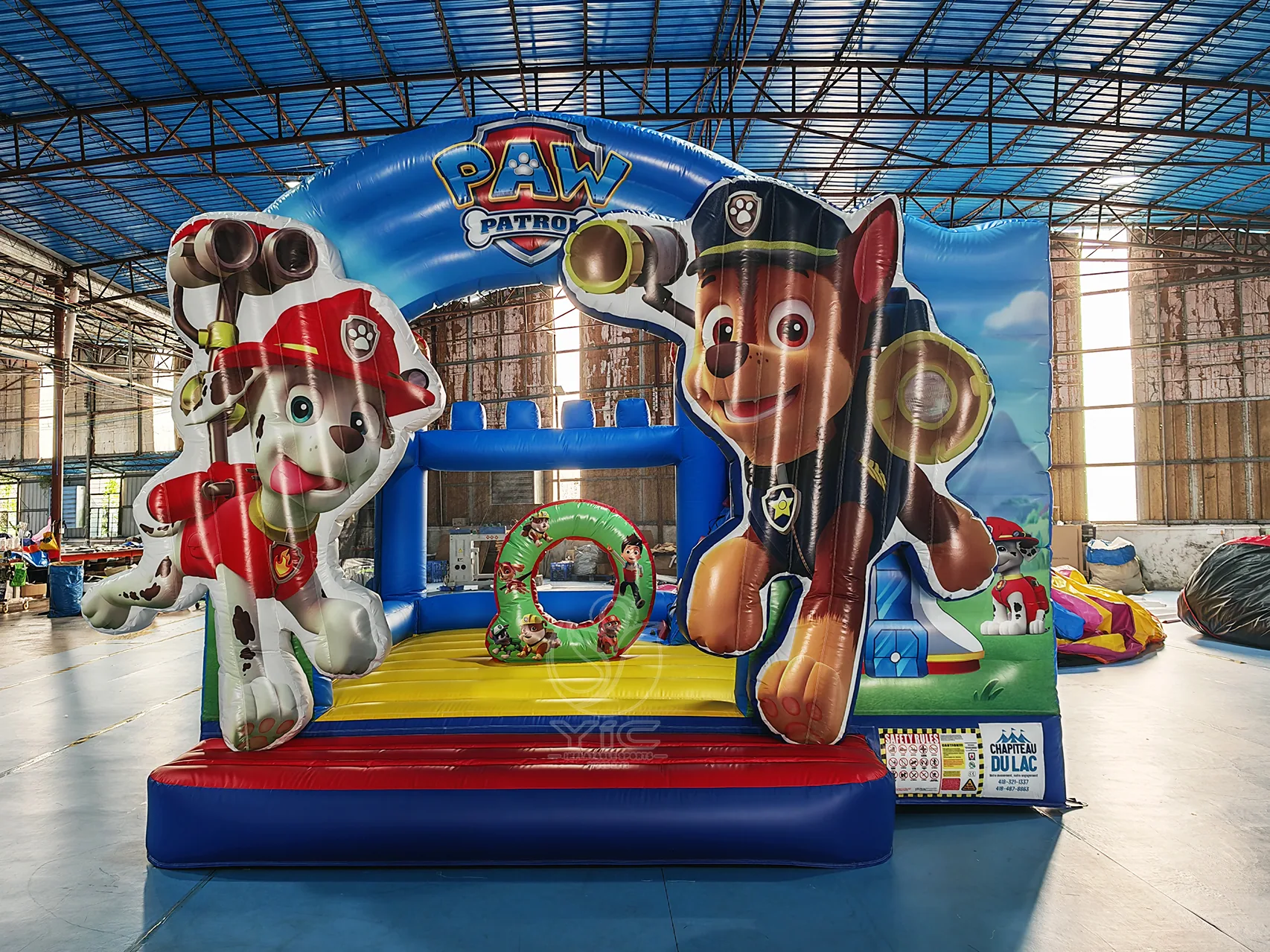 Paw patrol bounce house rental, a commercial bounce house combo by YIC Inflatable Sports