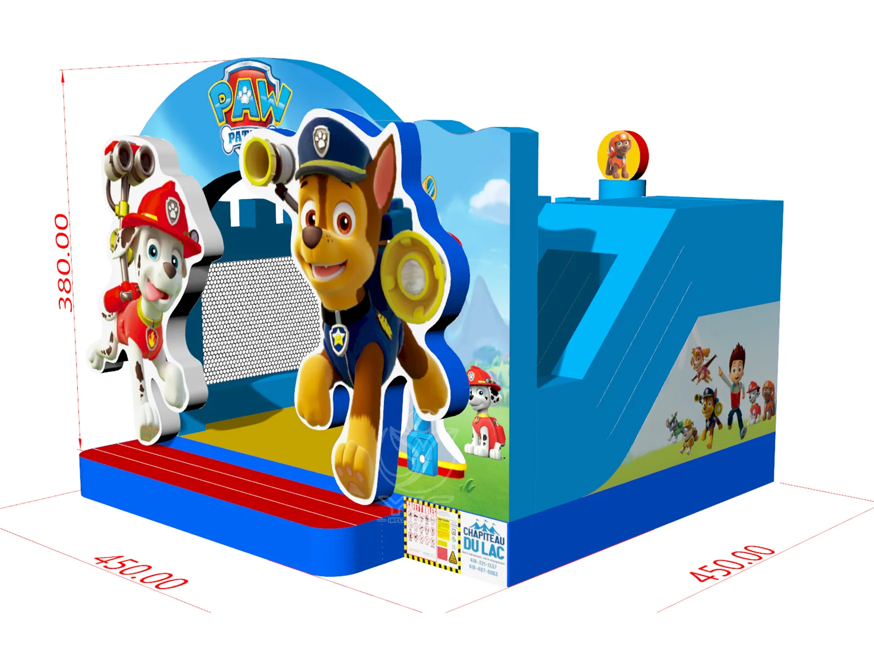 Paw patrol bounce house rental product photo 5