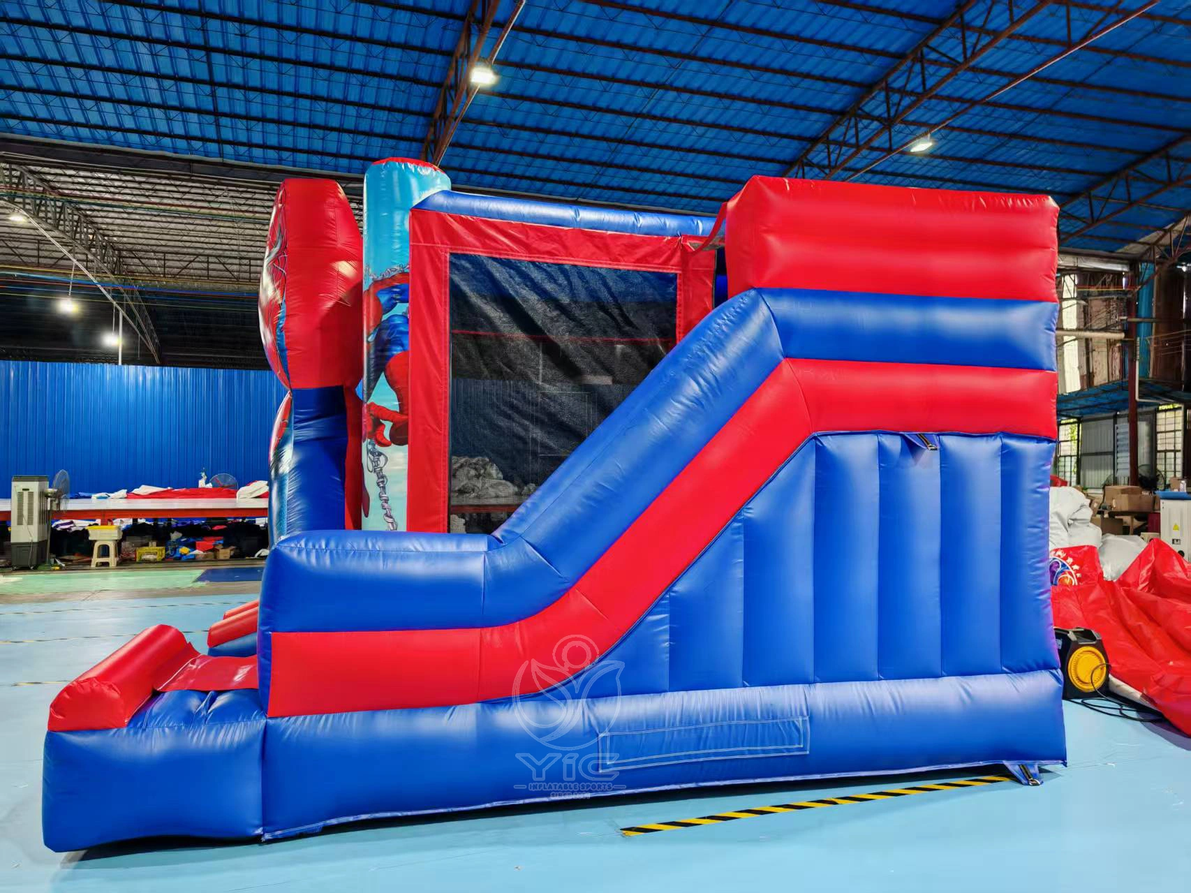 Spiderman inflatable bounce house with slide product photo 4