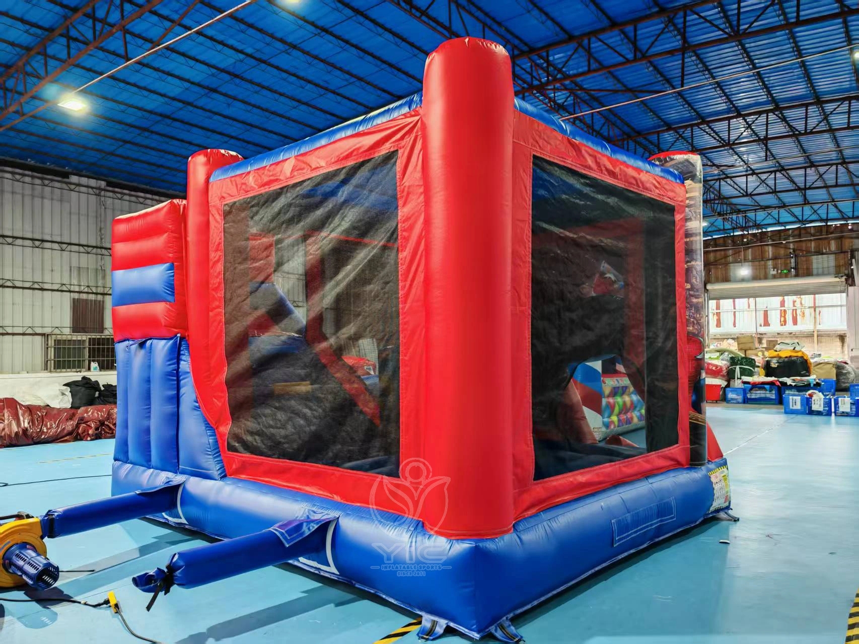 Spiderman inflatable bounce house with slide product photo 5