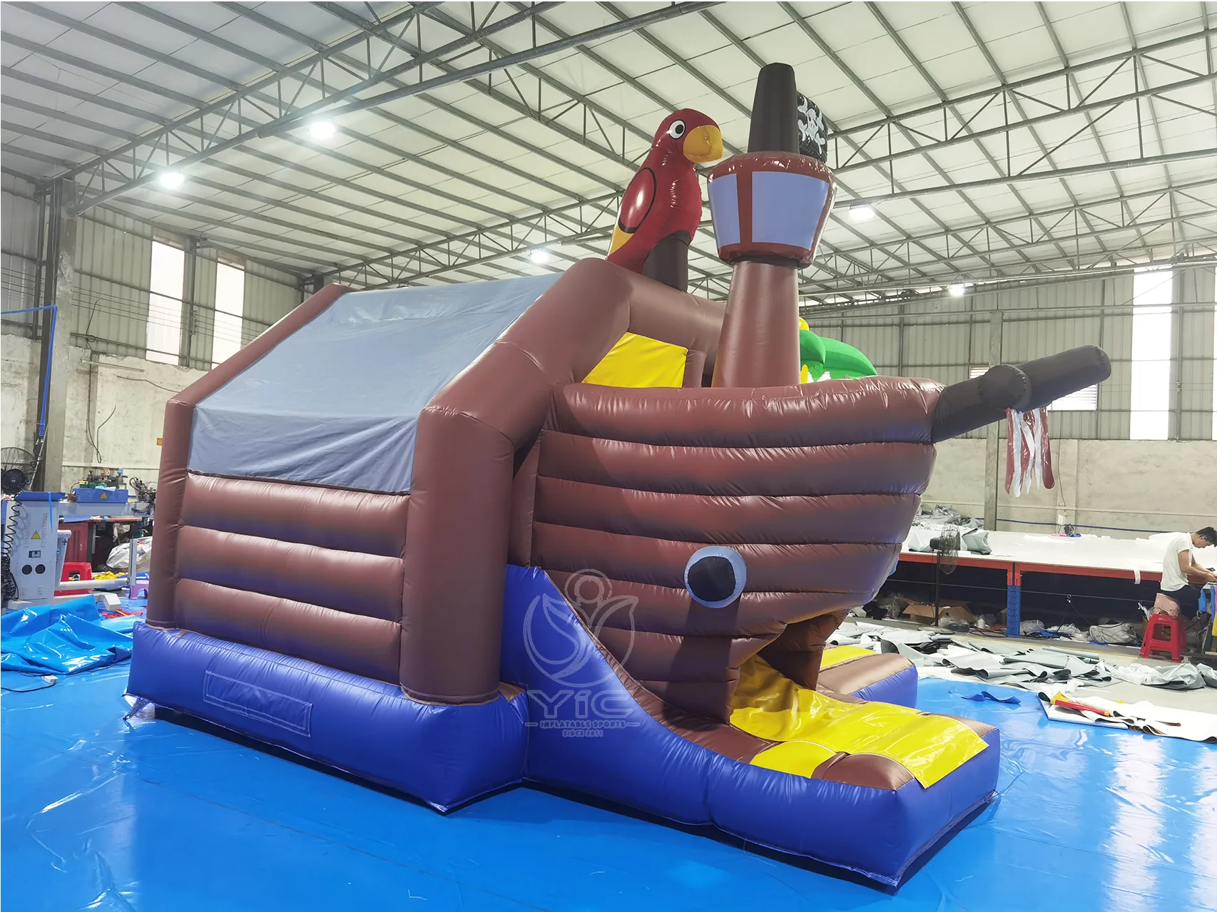 Pirate ship bounce house product photo 2