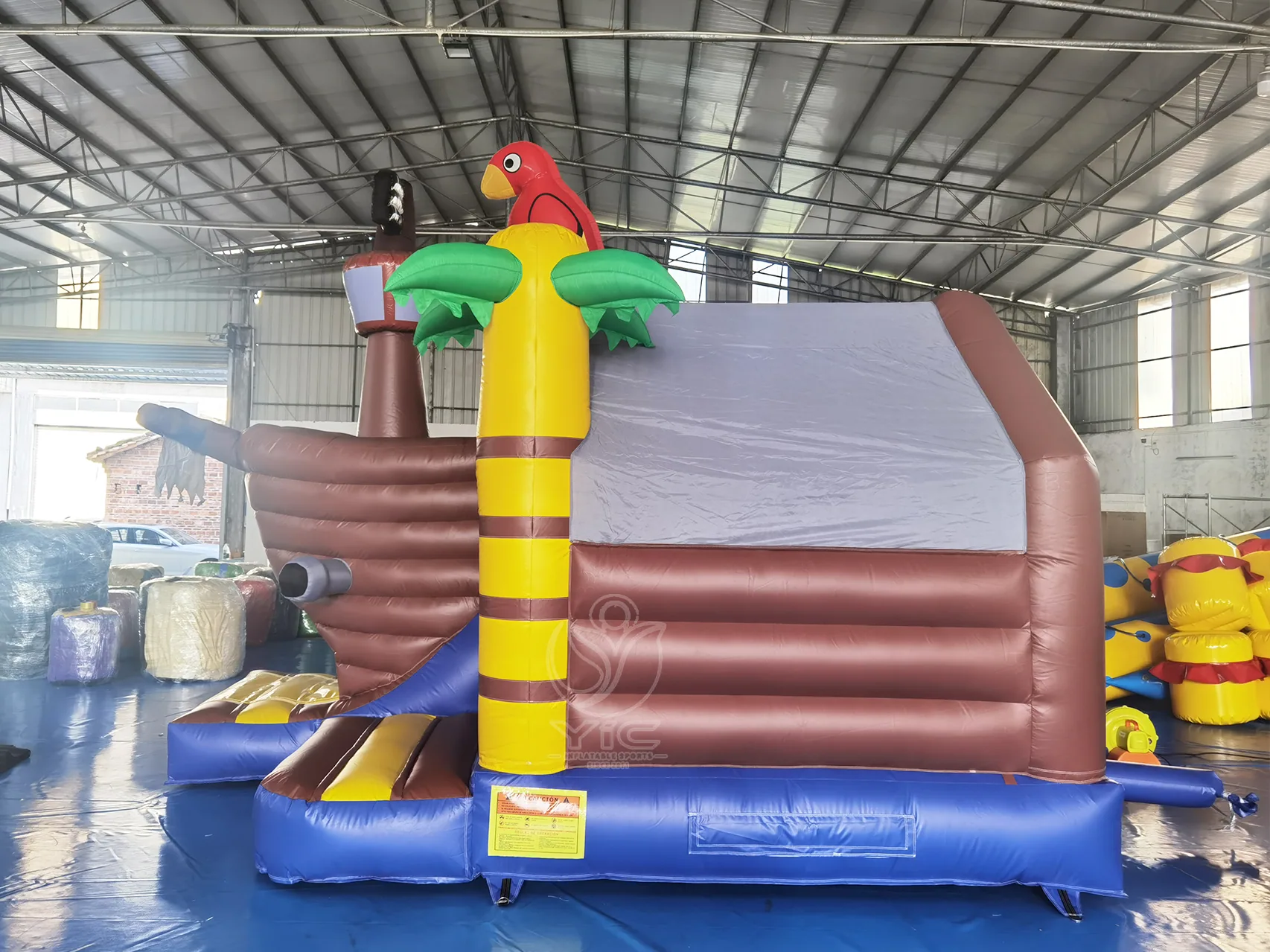Pirate ship bounce house product photo 3