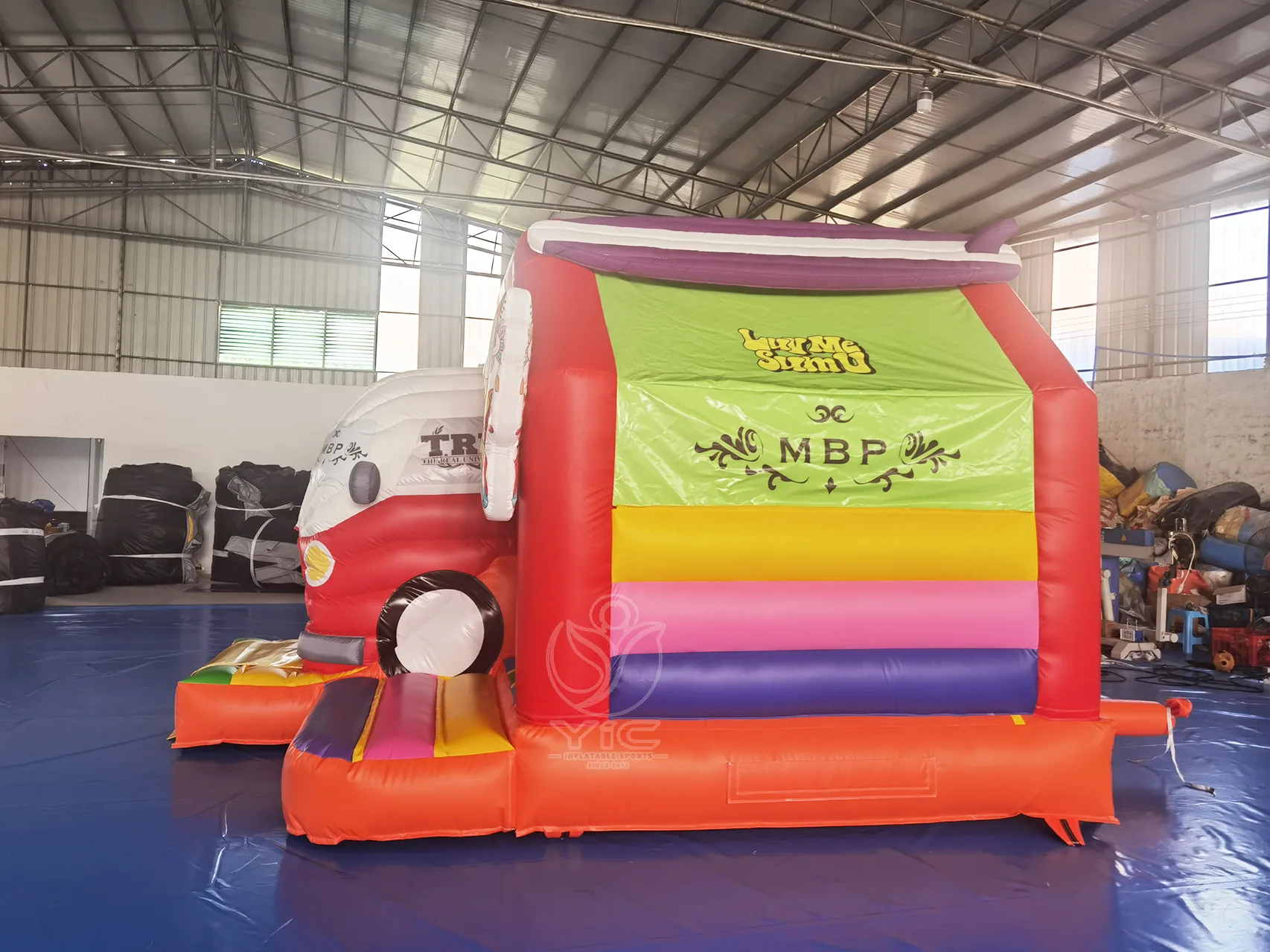 Firetruck bounce house product photo 3
