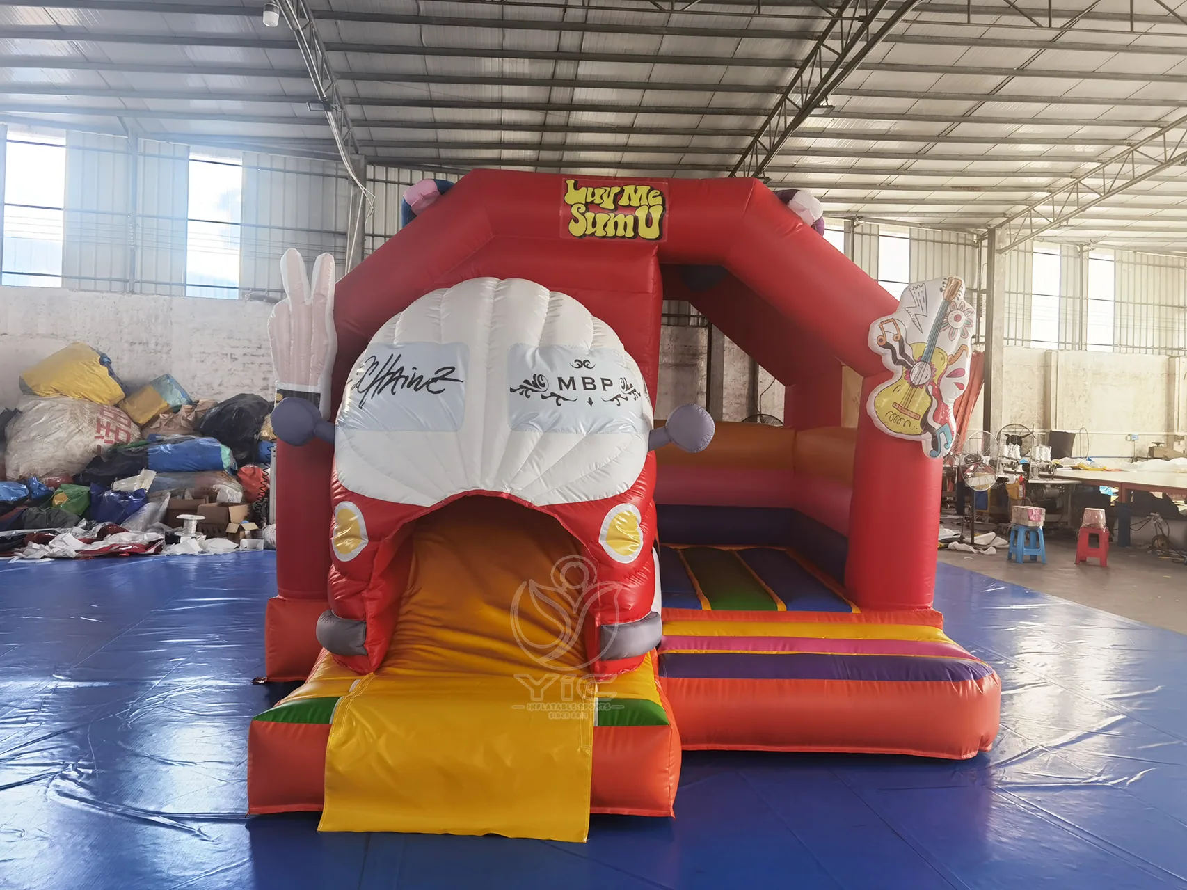 Firetruck bounce house product photo 4