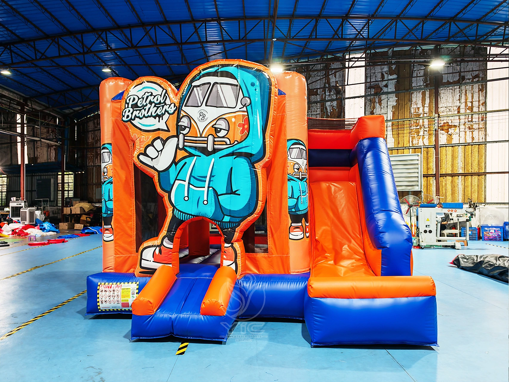 Graffiti inflatable bounce