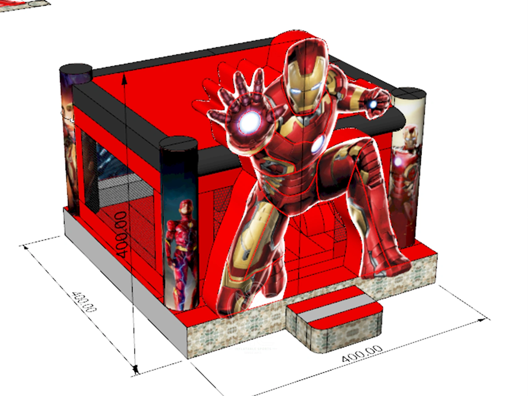 Iron man bounce house product photo 5