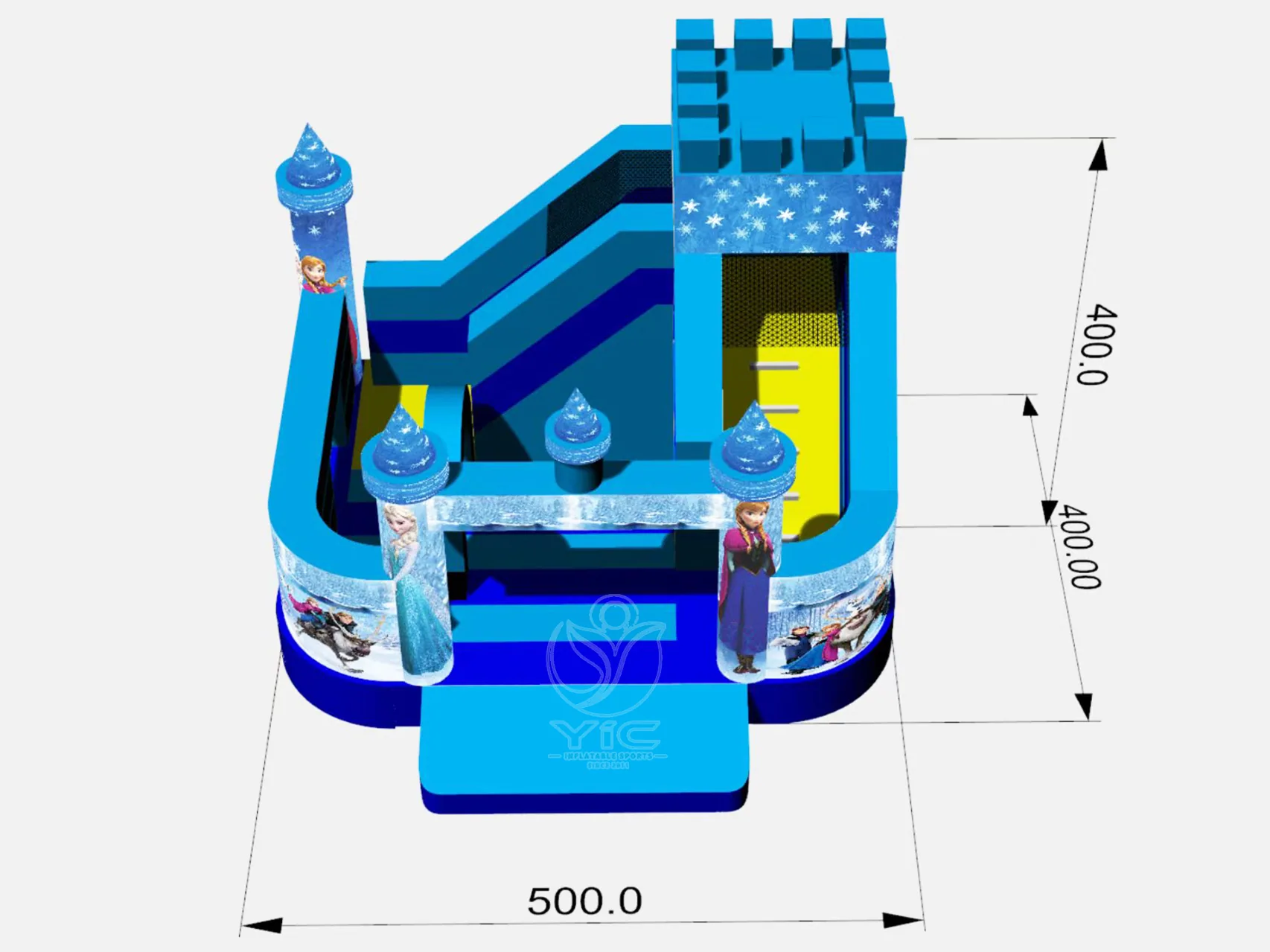 Princess bounce house rental product photo 5