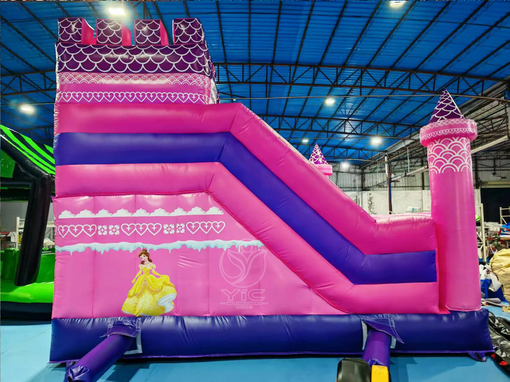 Pink princess bounce house product photo 4