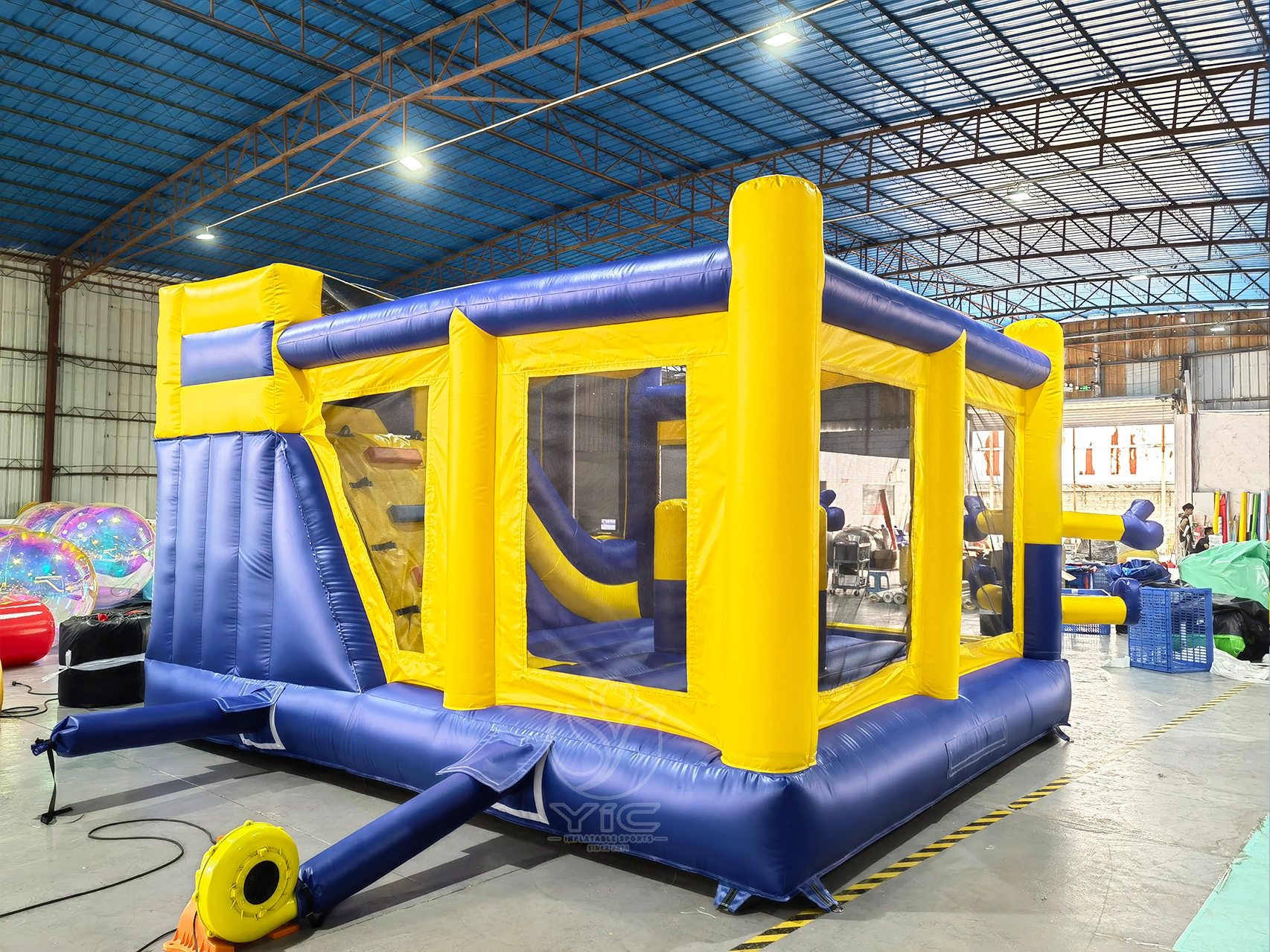 Commercial obstacle course bounce house product photo 4