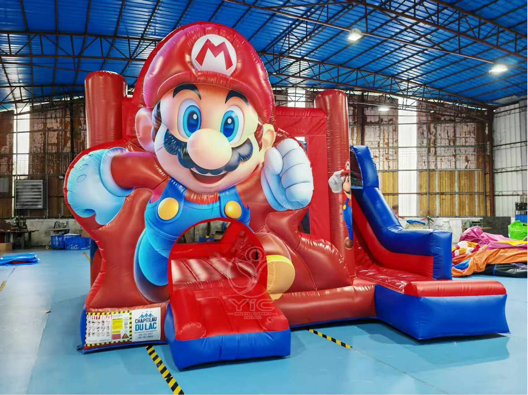 Super mario bounce house, a commercial bounce house combo by YIC Inflatable Sports